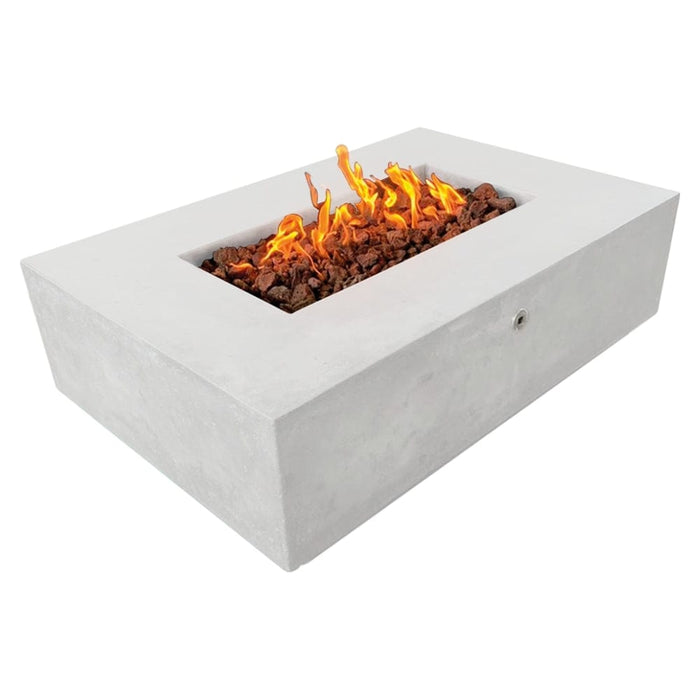 Stonelum Manhattan 01 53-Inch Rectangular Concrete Gas Fire Pit Table