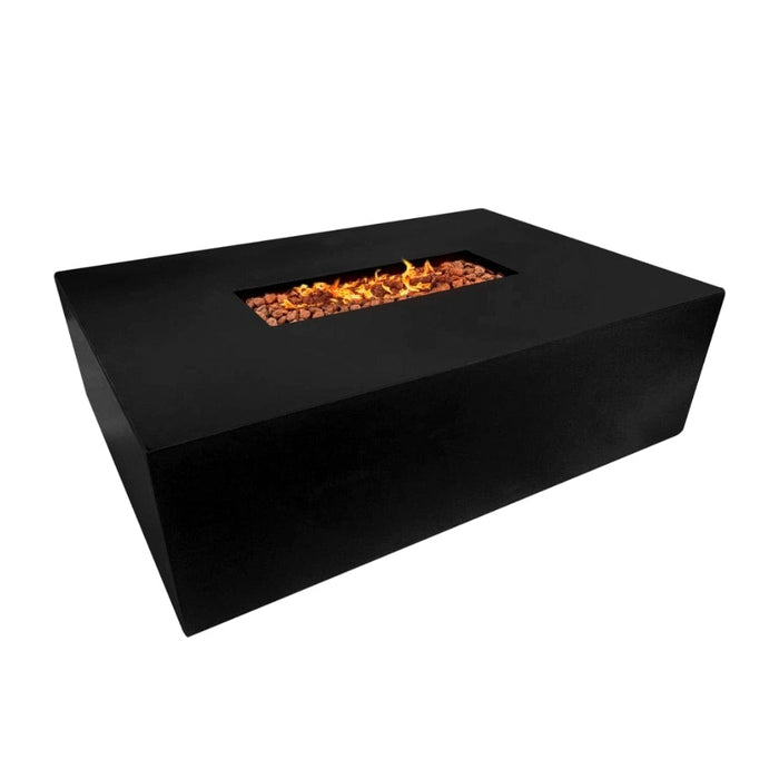 Stonelum Manhattan 04 47-Inch Rectangular Concrete Gas Fire Pit Table