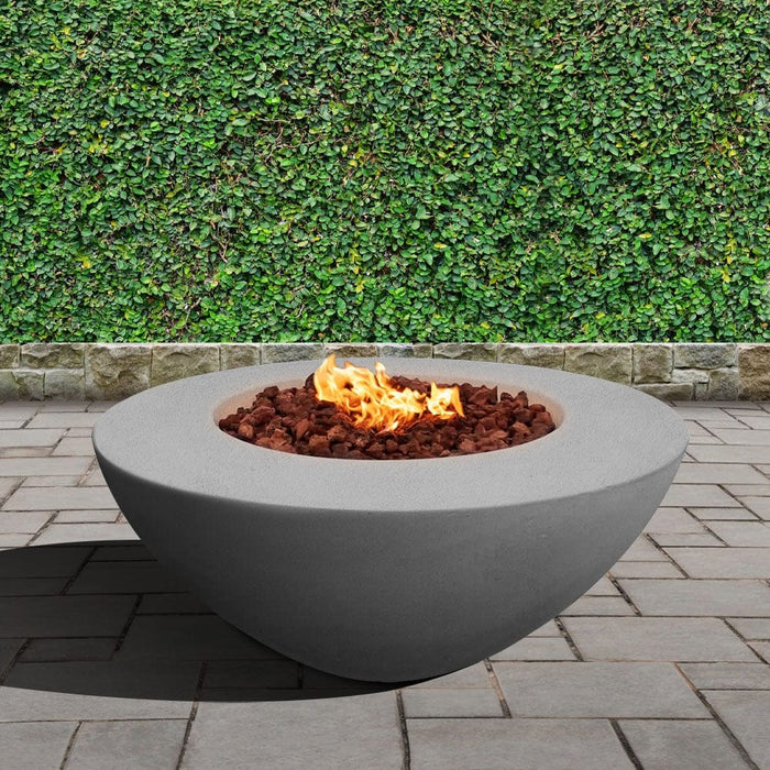 Stonelum Venecia 03 42-Inch Round Concrete Gas Fire Bowl