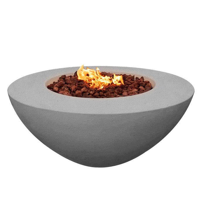 Stonelum Venecia 03 42-Inch Round Concrete Gas Fire Bowl