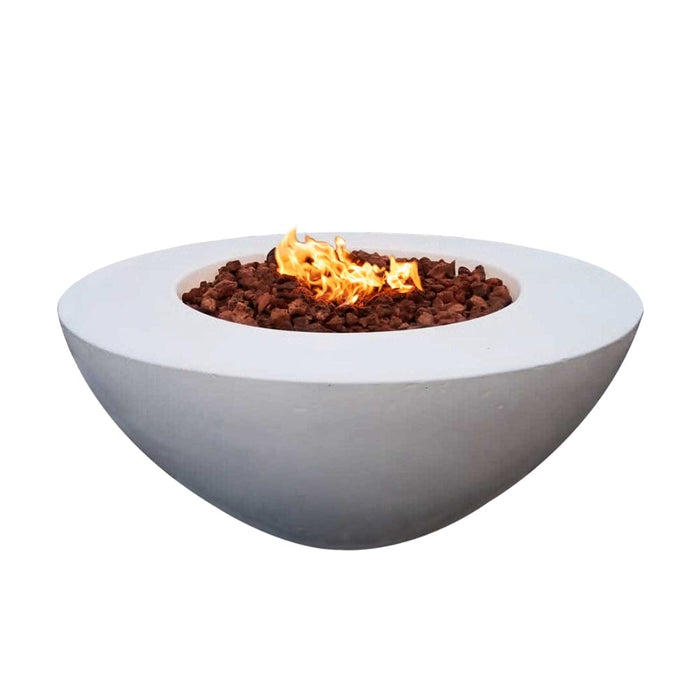 Stonelum Venecia 03 42-Inch Round Concrete Gas Fire Bowl