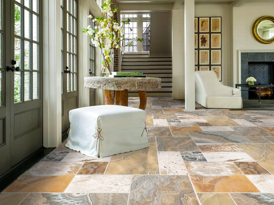 Storm Traonyx Antique Pattern Brushed Straight Edge - Livfloors Collection