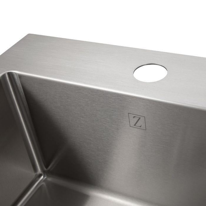 ZLINE 15 in. Donner Topmount Single Bowl Bar Kitchen Sink in Stainless Steel, STS-15