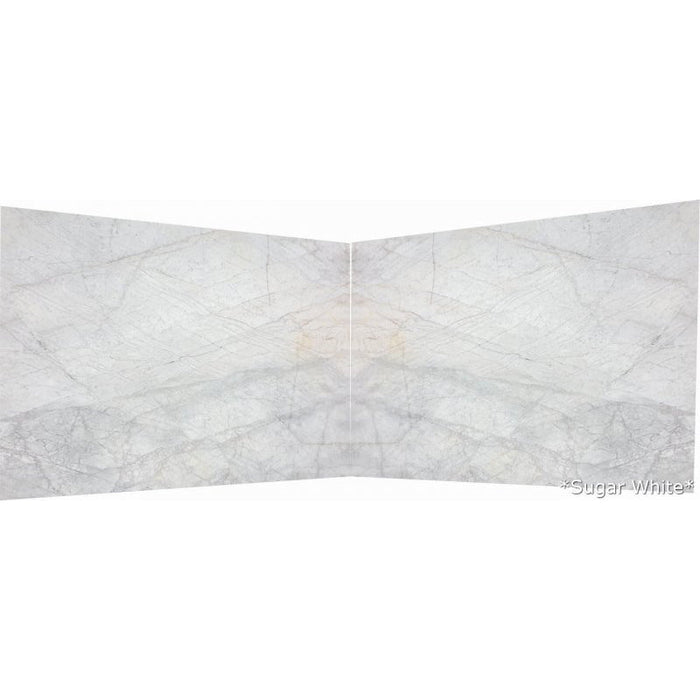 Sugar White Bookmatching Marble Slabs Polished - Livfloors Collection