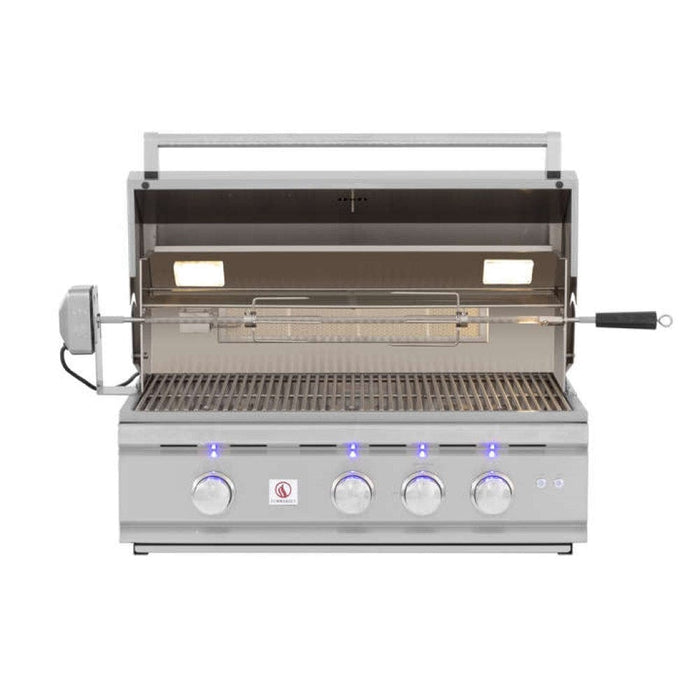 Summerset TRL 32-Inch 3-Burner Built-in Gas Grill with Lights