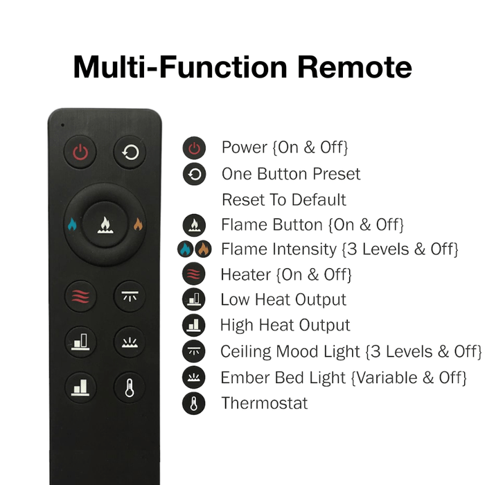 Superior Plexus Built-In/Wall Mounted Zero Clearance Linear Electric Fireplace