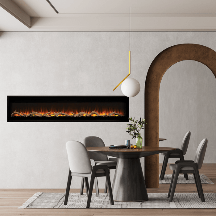 Superior Plexus Built-In/Wall Mounted Zero Clearance Linear Electric Fireplace