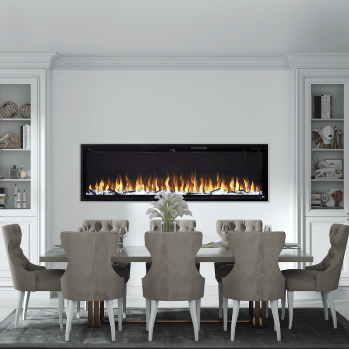 Superior Plexus Built-In/Wall Mounted Zero Clearance Linear Electric Fireplace