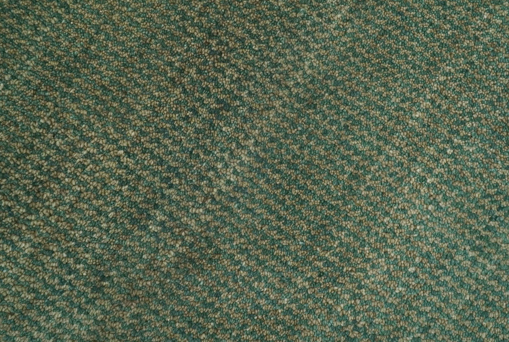 Teal and Brown Modern Contemporary Design Custom Made wool Rug