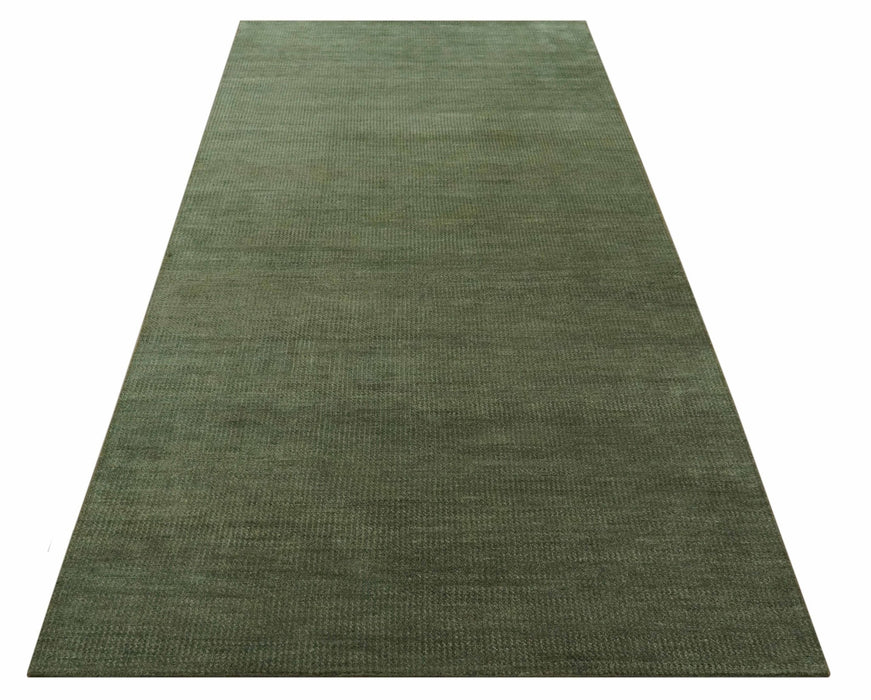 Teal and Brown Modern Contemporary Design Custom Made wool Rug