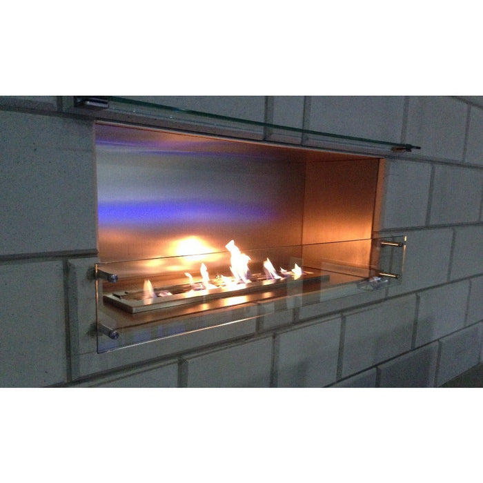 The Bio Flame XL Firebox SS 53-Inch Built-in Ethanol Fireplace