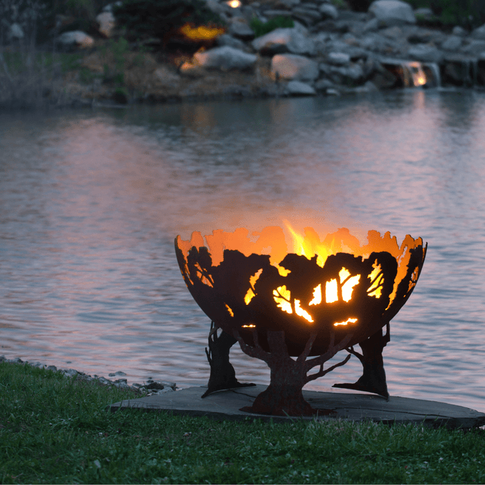 The Fire Pit Gallery 37-Inch Forest Fire Steel Fire Pit (7010001-37D)