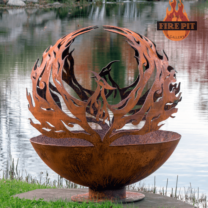 The Fire Pit Gallery 37-Inch Phoenix Rising Steel Fire Pit (7010037-37F)