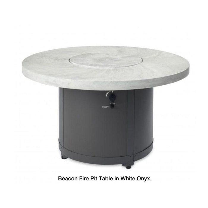 The Outdoor GreatRoom Company Beacon 48-Inch Round Gas Fire Pit Table