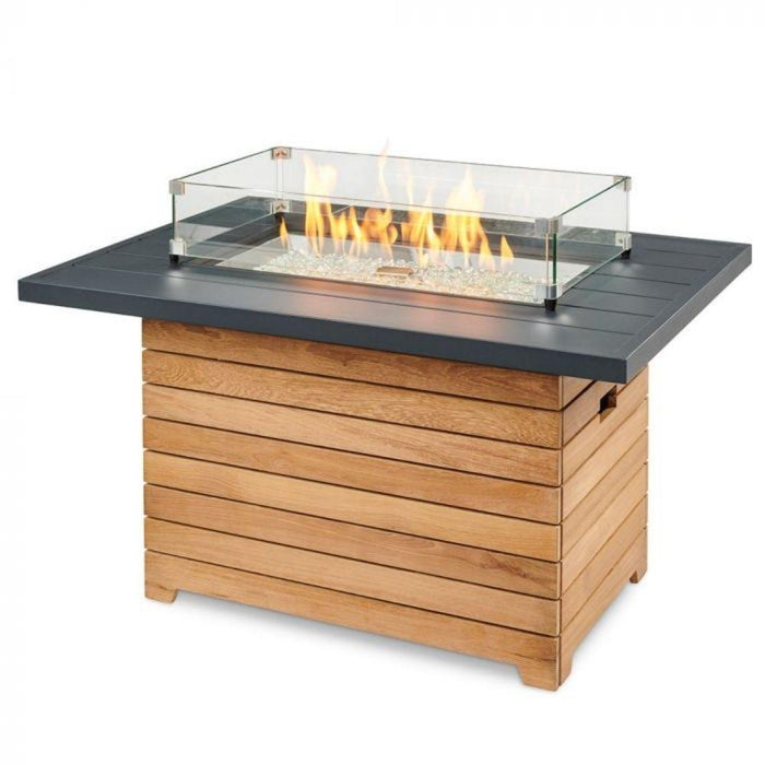 The Outdoor GreatRoom Company Darien 42-Inch Rectangular Gas Fire Pit Table