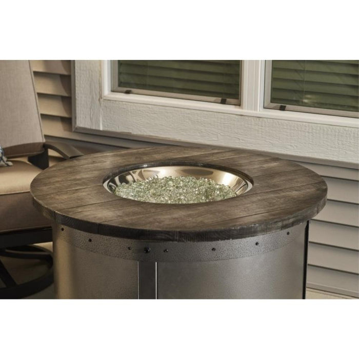 The Outdoor GreatRoom Company Edison 41-Inch Round Gas Fire Pit Table (ED-20)