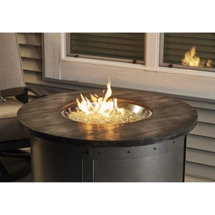 The Outdoor GreatRoom Company Edison 41-Inch Round Gas Fire Pit Table (ED-20)