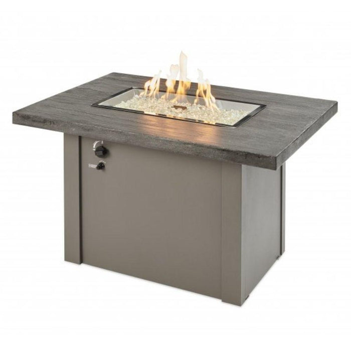 The Outdoor GreatRoom Company Havenwood 44-Inch Rectangular Gas Fire Pit Table