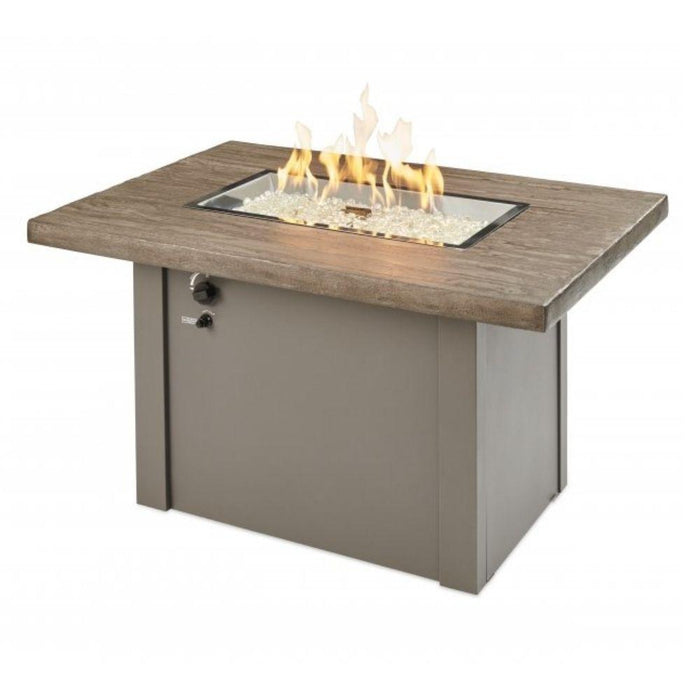 The Outdoor GreatRoom Company Havenwood 44-Inch Rectangular Gas Fire Pit Table