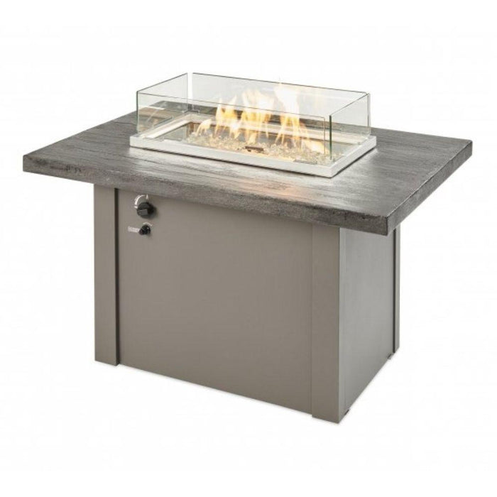 The Outdoor GreatRoom Company Havenwood 44-Inch Rectangular Gas Fire Pit Table