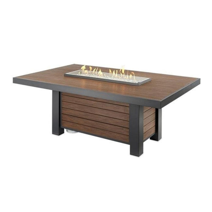 The Outdoor GreatRoom Company Kenwood 81-Inch Gas Fire Pit Dining Table (KW-1242-K)