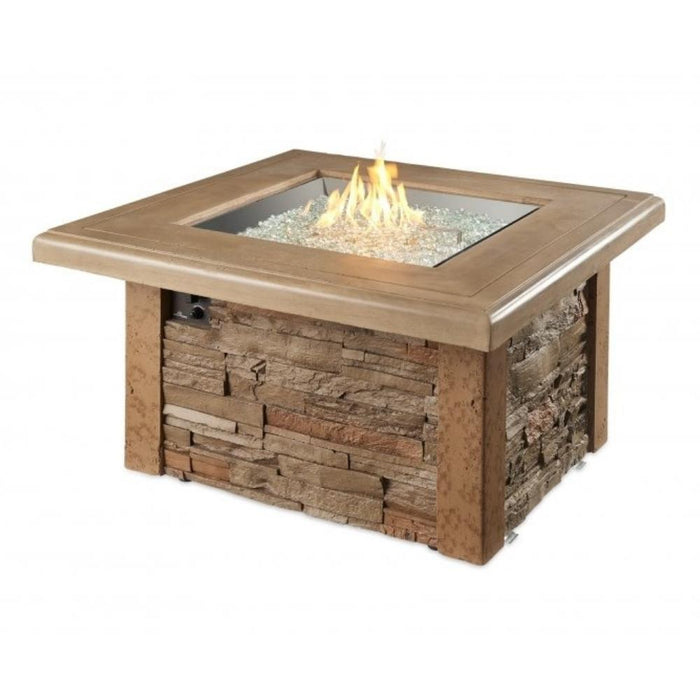 The Outdoor GreatRoom Company Sierra 44-Inch Square Gas Fire Pit Table (SIERRA-2424-M-K)