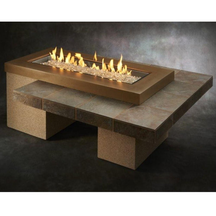 The Outdoor GreatRoom Company Uptown 65-Inch Linear Gas Fire Pit Table