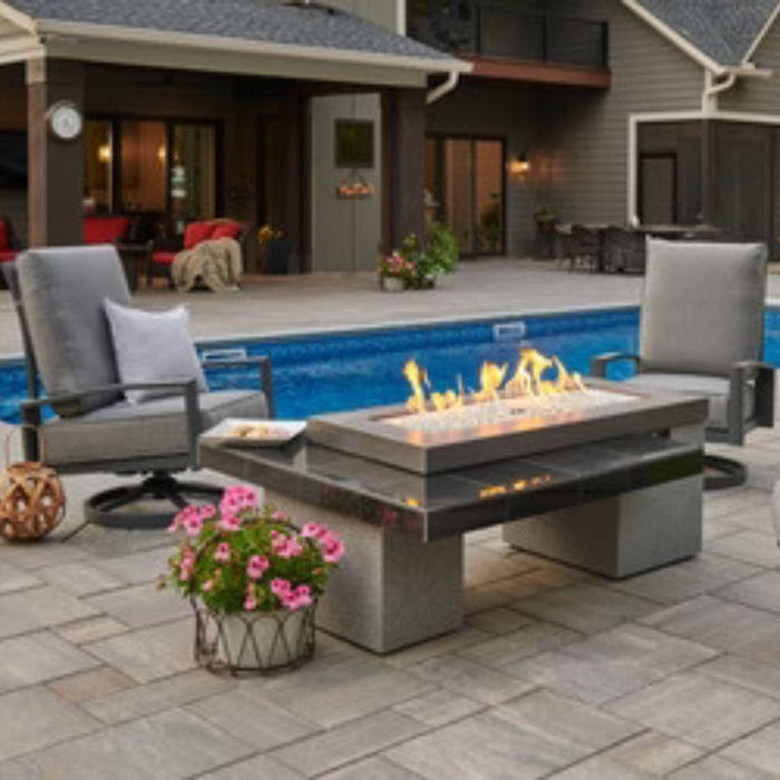 The Outdoor GreatRoom Company Uptown 65-Inch Linear Gas Fire Pit Table