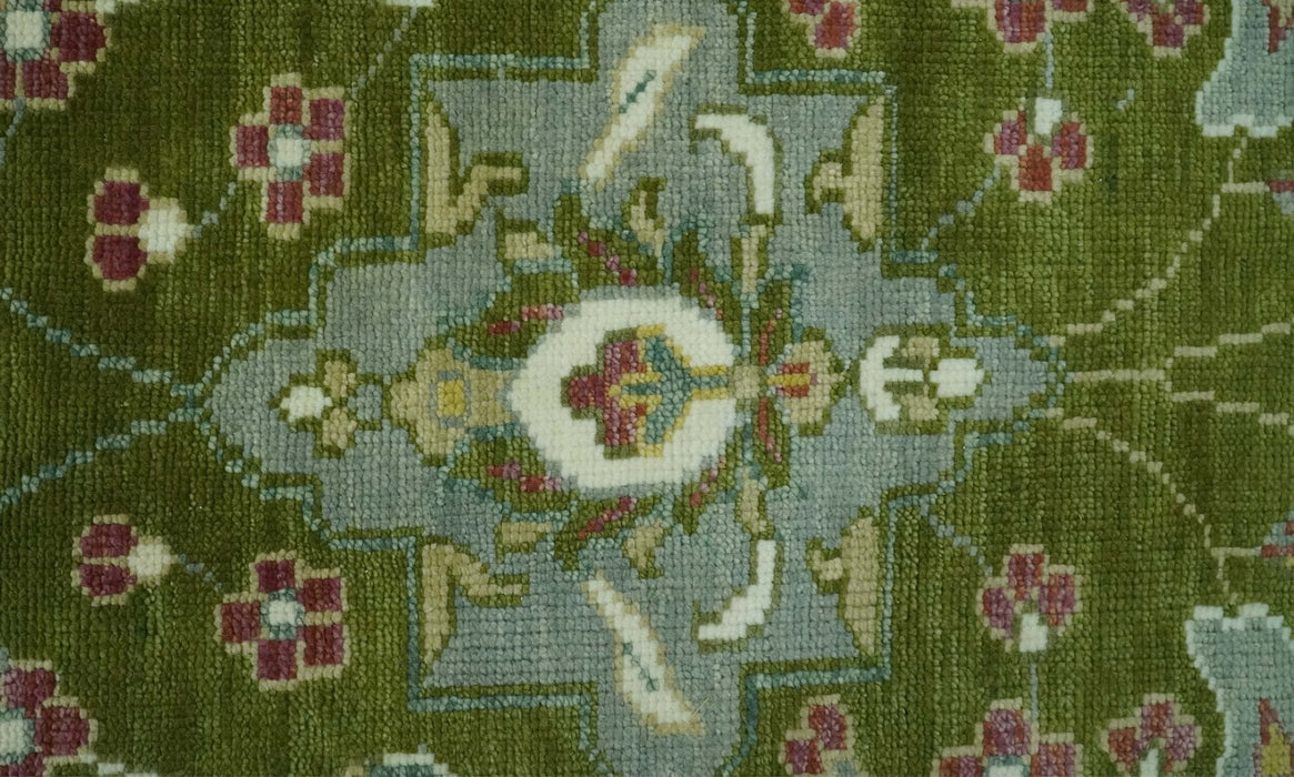 The Peacock Garden Bird Hand Knotted Custom Made Wool Area Rug