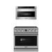 THOR Contemporary Package - 36" Electric Range and Microwave, THOR-AP-ARE36-C7