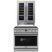 THOR Contemporary Package - 36" Electric Range and Wine Cooler, THOR-AP-ARE36-C9