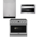 THOR Contemporary Package - 36" Electric Range, Dishwasher and Microwave, THOR-AP-ARE36-C30