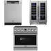 THOR Contemporary Package - 36" Electric Range, Dishwasher and Wine Cooler, THOR-AP-ARE36-C32