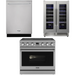 THOR Contemporary Package - 36" Electric Range, Dishwasher and Wine Cooler, THOR-AP-ARE36-C33
