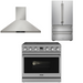 THOR Contemporary Package - 36" Electric Range, Range Hood and Refrigerator, THOR-AP-ARE36-C14