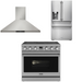 THOR Contemporary Package - 36" Electric Range, Range Hood and Refrigerator, THOR-AP-ARE36-C15