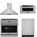 THOR Contemporary Package - 36" Electric Range, Range Hood, Dishwasher and Microwave, THOR-AP-ARE36-C51