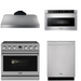 THOR Contemporary Package - 36" Electric Range, Range Hood, Dishwasher and Microwave, THOR-AP-ARE36-C54
