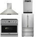 THOR Contemporary Package - 36" Electric Range, Range Hood, Refrigerator and Dishwasher, THOR-AP-ARE36-C40