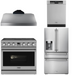 THOR Contemporary Package - 36" Electric Range, Range Hood, Refrigerator and Dishwasher, THOR-AP-ARE36-C46