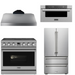 THOR Contemporary Package - 36" Electric Range, Range Hood, Refrigerator and Microwave, THOR-AP-ARE36-C65