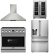 THOR Contemporary Package - 36" Electric Range, Range Hood, Refrigerator and Wine Cooler, THOR-AP-ARE36-C69