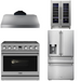 THOR Contemporary Package - 36" Electric Range, Range Hood, Refrigerator and Wine Cooler, THOR-AP-ARE36-C71