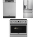THOR Contemporary Package - 36" Electric Range, Refrigerator and Dishwasher, THOR-AP-ARE36-C26
