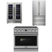 THOR Contemporary Package - 36" Electric Range, Refrigerator and Wine Cooler, THOR-AP-ARE36-C38