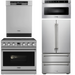 THOR Contemporary Package - 36" Electric Range, Refrigerator, Dishwasher and Microwave, THOR-AP-ARE36-C72
