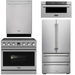 THOR Contemporary Package - 36" Electric Range, Refrigerator, Dishwasher and Microwave, THOR-AP-ARE36-C75