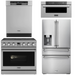 THOR Contemporary Package - 36" Electric Range, Refrigerator, Dishwasher and Microwave, THOR-AP-ARE36-C77