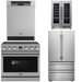 THOR Contemporary Package - 36" Electric Range, Refrigerator, Dishwasher and Wine Cooler, THOR-AP-ARE36-C79