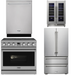 THOR Contemporary Package - 36" Electric Range, Refrigerator, Dishwasher and Wine Cooler, THOR-AP-ARE36-C80